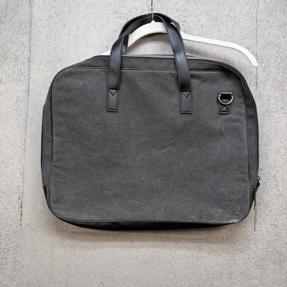 John Varvatos Gray Laptop Briefcase Tote Bag‎ Business Work Travel